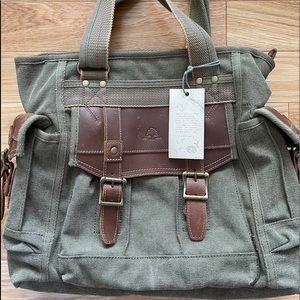 TSD Brand Turtle Ridge Canvas Utility Tote Bag